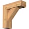 Ekena Millwork Traditional Block Smooth Bracket w/ Offset Brace, Western Red Cedar, 5 1/2"W x 16"D x 16"H BKT0604X16X16TRA05SWR - alternate 1